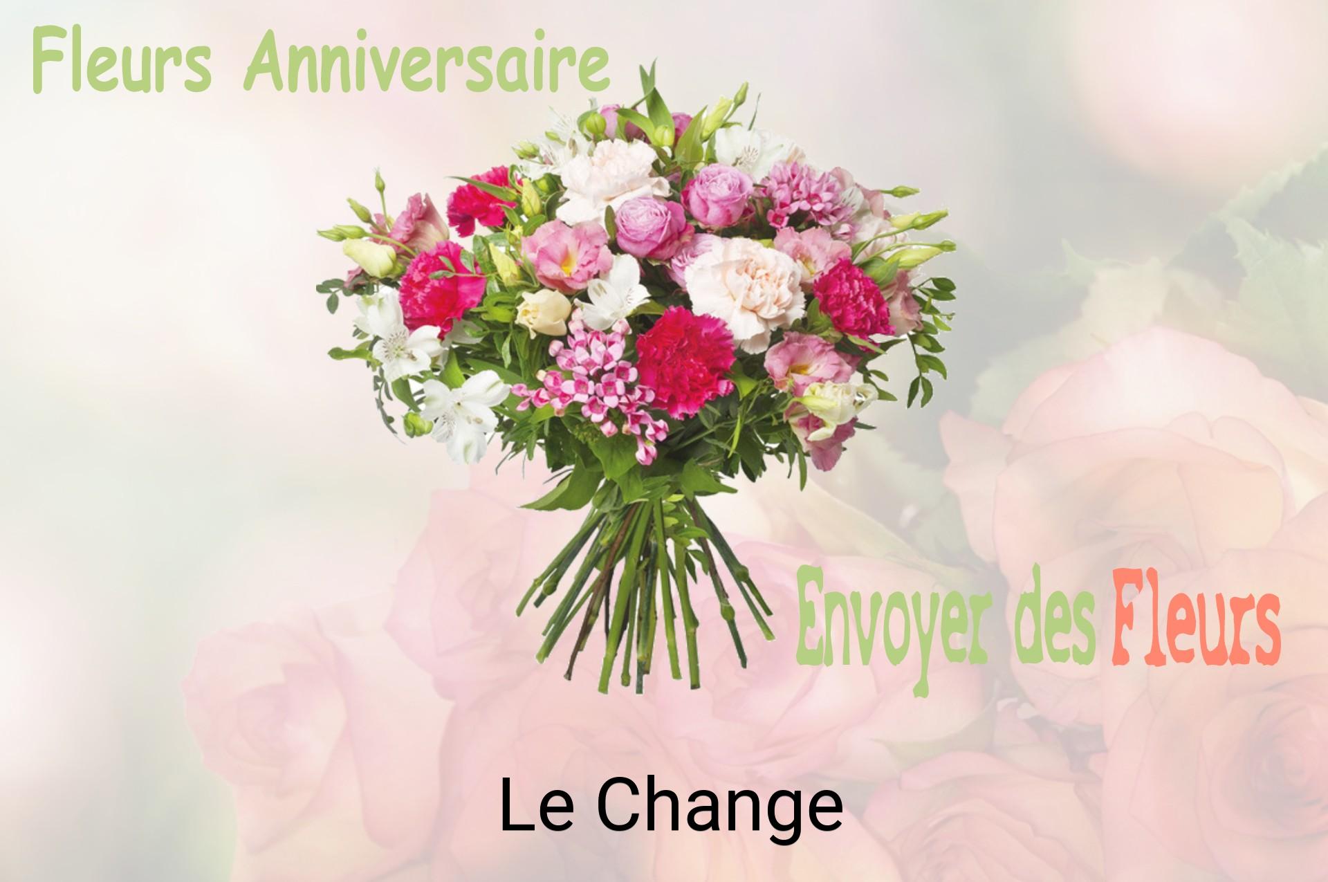 Bouquet de fleurs d’anniversaire livré à Le Change