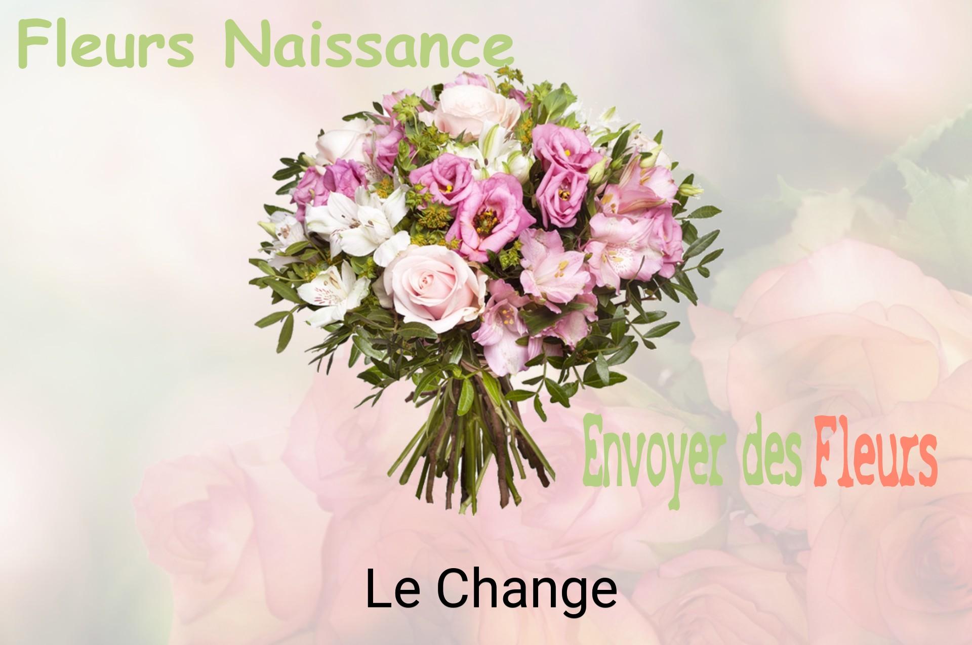 Bouquet de fleurs de naissance livré à Le Change